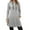 Grey, variant on Oversized Pullover Sweatshirts for Women Trendy Long Sleeve Loose Midi Hoodies Dress Casual Fall Winter Trendy Solid Color Drawstring Hooded Tops with Pocket Blue XL