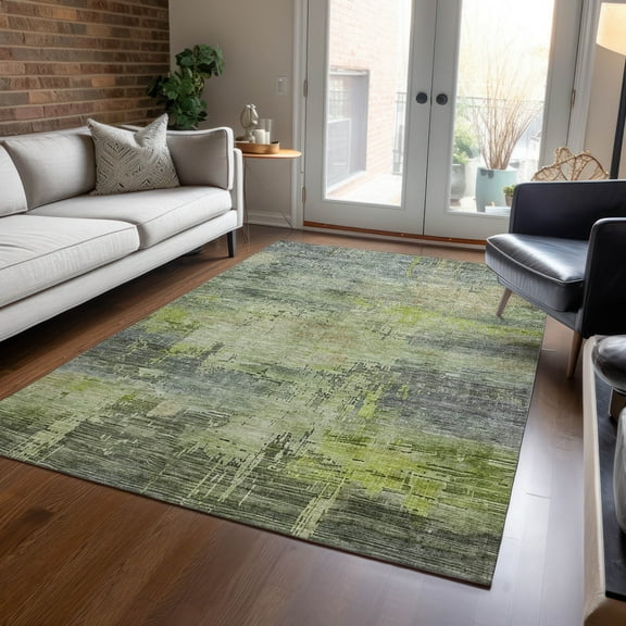 Addison Rugs Chantille Indoor/Outdoor Transitional Abstract Aloe Washable Rectangle Rug, 10' x 14'