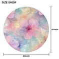 thumbnail image 6 of Colorful Cloud Star Tie Dye Pattern Round Tablecloth 60"x60",Wrinkle Wipeable Table Cloth for Kitchen Dining Room Picnic Patio Party, 6 of 6