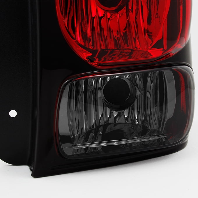 AKKON - For Chevy Trailblazer SUV Red Clear Rear Tail Light Brake Lamps Taillamps Replacement Pair Left + Right
