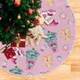 thumbnail image 6 of Ryvnso Christmas Tree Skirt Gingerbread Cute Santa Claus Xmas Tree Skirts Ornament Home Decorations 35.4", 6 of 6
