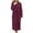 Dark Purple, variant on Dyfzdhu Coral Velvet Pajamas Robes for Women Nightgown Hood Fall Winter Pocket Thickened Flannel Long Sleeved Bathrobe Homewear Beige