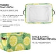 thumbnail image 3 of GZHJMY Summer Lemon Storage Basket with Handles Collapsible Storage Bins Canvas Fabric Storage for Shelves Closet Bedroom Living Room 1Pack Collapsible Organizer, 3 of 7