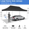 thumbnail image 4 of HOTEEL 10x20 Heavy Duty Canopy Tent, Pop up Gazebo with Netting Screened ,Waterproof Ez up Canopy with Sidewalls, Outdoor Instant Party Tent for Backyard,Black, 4 of 10