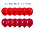 thumbnail image 3 of 12 globos de látex de 12 pulgadas con lunares rojos, negros, azules y verdes, decoración para fiestas de cumpleaños de mariquitas, suministros para fiestas de baby shower para niñas, 3 of 5