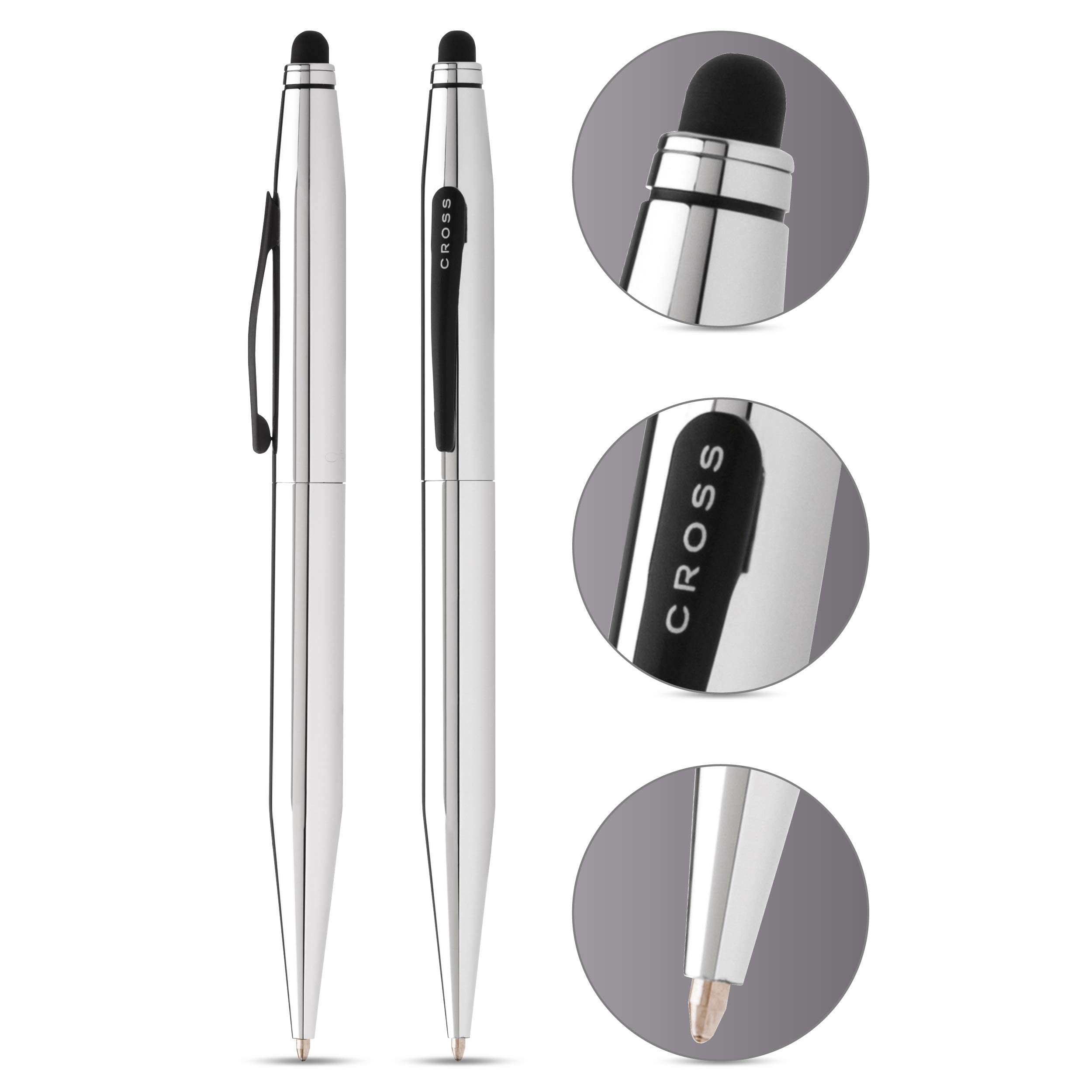 Cross Tech2™ Chrome Dual-Function Ballpoint Pen with Stylus