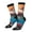 3 Black, variant on Underwater Plant Dolphin Crew Socks for Men & Women, Breathable Casual Athletic Ankle Socks