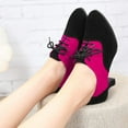 thumbnail image 2 of Chaussures Simples Antidérapantes d'Intérieur pour Femmes, Patchwork, Semelle Souple, Danse Latine, 2 of 9