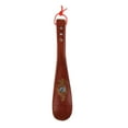 thumbnail image 2 of kusrkot Practical Shoehorn Wood Handle Shoe Lifter Spoon 22cm Light brown with shell, 2 of 8