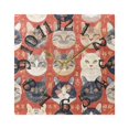 thumbnail image 5 of Cats Chinese Wall Clock Square Silent Non Ticking Battery Operated Clock for Home Bathroom Kitchen Bedroom Living Room, 5 of 8