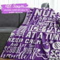 thumbnail image 3 of Nurse Week Gifts for Women, Purple Throw for Nurses, Thank You Appreciation Blanket 50 x 65 for The Best Nurse Ever, 3 of 6