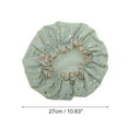 thumbnail image 2 of Unique Bargains 1 Pc Reusable Dots Shower Cap for Shower Light Green PEVA, 2 of 7