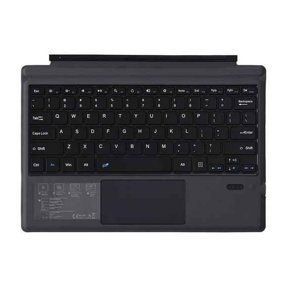 Wireless Keyboard with Touchpad for Microsoft Surface Pro 3/4/5/6/7, Backlit Bluetooth Keyboard Touchpad 2-in-1 for Tablet PC