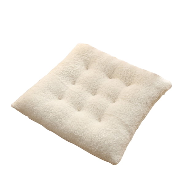 fheaev Solid Color Frosted Chair Cushion Dining Chair Cushion Office Student And Winter Seat Cushion Non Fading