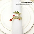 thumbnail image 3 of Kearding 1 Juego de decoración de mesa, servilletas con diseño de alce de Navidad, anillos, hebillas de toalla para la familia occidental, Type2 NO2, 3 of 6