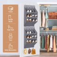 thumbnail image 4 of Shoe Organizer,Hanging Shoe Organizer,12 Pockets Shoe Storage Rack,Grey, 4 of 4