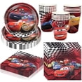 thumbnail image 2 of Decoraciones de fiesta de Rayo Mcqueen, globos de aluminio de Disney Cars, vajilla desechable para fiesta, manteles, platos, tazas, Baby Shower, nuevo, 2 of 5