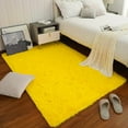 thumbnail image 5 of Softlife Super Soft Rug For Living Room Fluffy Rugs For Dorm Room Cute Plush carpet For Bedroom,8' x 10',Yellow, 5 of 7