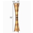 thumbnail image 4 of Eangee Home Design Hourglass Giant Floor Lamp, Shade Made Of Jackfruit Leaves, 13x13x72 Inches, 4 of 5