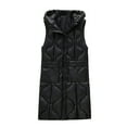 thumbnail image 3 of LIBRCLO Womens Puffer Vest Long Sleeveless Jacket Lightweight Warm Winter Coat with Pockets, 3 of 5