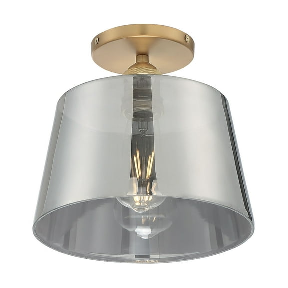 Nuvo Lighting - Motif-1 Light Semi-Flush Mount with Glass in Transitional