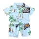 thumbnail image 1 of Odeerbi 1-8 Años Conjunto de Verano Para Niños de Hawaianos Camiseta de Manga Corta de Algodón Con Estampado Tropical Conjunto de Dos Piezas de Gráficos, 1 of 4