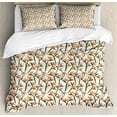 thumbnail image 1 of Spring King Size Duvet Cover Set, Contemporary Style Birds of Paradise Flowers Tropical Garden Blossoms Bedding Plants, Decorative 3 Piece Bedding Set with 2 Pillow Shams, Multicolor, by Ambesonne, 1 of 3