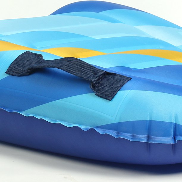 Estera Flotante De Natación Almohadilla de playa inflable para piscina, tablero de agua de PVC para exteriores (contraste azul claro) Ndcxsfigh Para Estrenar