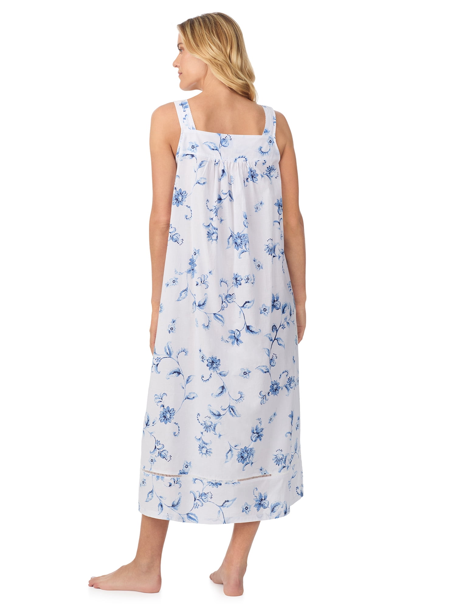 Aria Women's Lightweight Cotton Woven 50" Ballet Nightgown, Sizes XS-5X