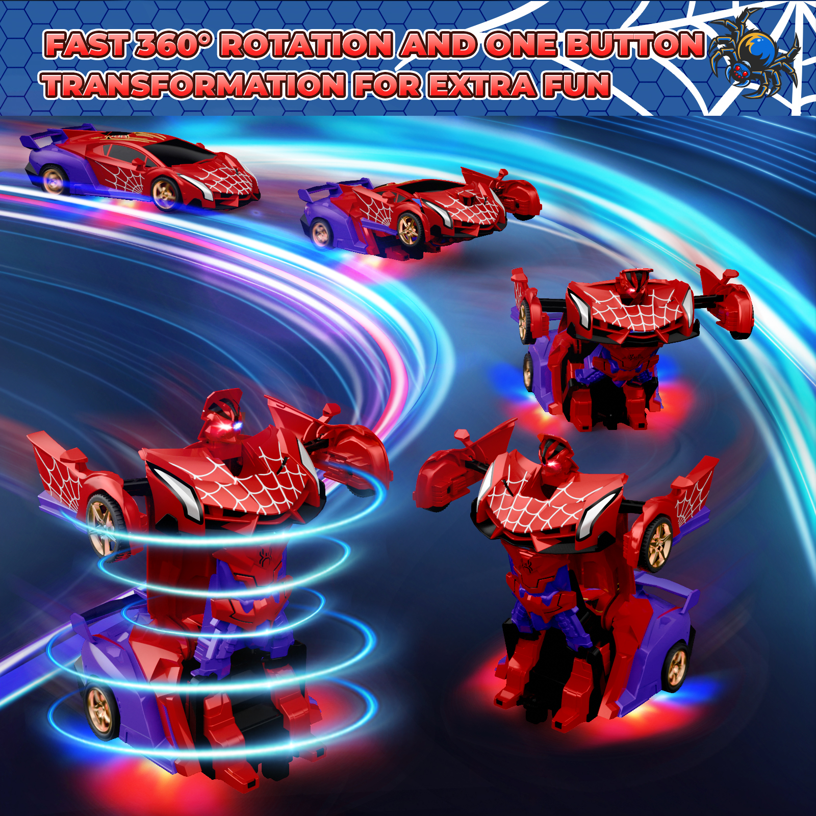 AOGSIYT Transform Robot RC Car, 1:18 2-in-1 Convertible photo 5
