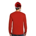 thumbnail image 2 of Christmas Costume Santa Claus Mens Long Sleeve Costume T Shirt with Santa Hat, 2 of 4