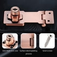 thumbnail image 5 of 2.5 inch Cerrojo de bloqueo con llave con perilla de rotación de 90 grados para cajón de gabinete de puerta doble, 5 of 5