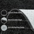 thumbnail image 2 of Sakiyrr Shaggy Area Rug for Bedroom Living Room 5'x8', Non-slip Fluffy Floor Carpet, Black, 2 of 8