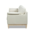 thumbnail image 5 of Jennifer Taylor Home Pasadena 75.5" Modern Farmhouse Living Room Sofa Flax White Linen, 5 of 11