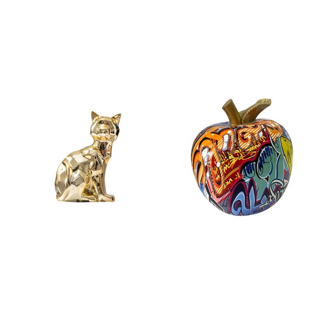 Estatua de gato nórdico estilo , figura decorativa, escultura animal, adorno artístico para chimenea, mesa, bar, decoración del hogar, regalo p