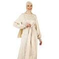 thumbnail image 3 of Light Beige - Multi - Crew neck - Unlined - Modest Dress - Refka, 3 of 5