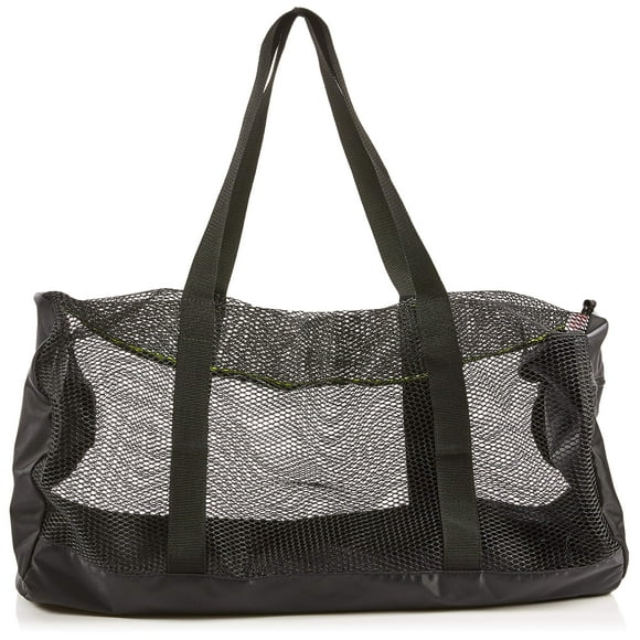 Innovative Scuba Mesh Duffle Gear Bag for Scuba Diving, Snorkel, Swimming, Beach and Sports Equipment, BG0271 , Black/Blue, Medium