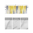 thumbnail image 4 of Valances for Windows Abstract Grey Rod Pocket Cafe Window Treatments Valance Curtains for Kitchen Bathroom Laundry Basement Windows 42"x18", 4 of 9