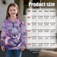 thumbnail image 7 of Uorisanigo Girls' 1/4 Zipper Sweatshirts Oversized Purple Flowers Koala Quarter Zip Pullover Jacket Fall Spring Outfits Clothes Long Sleeve Pullover Top Athletic Shirts Outerwear, 7 of 7