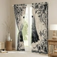 thumbnail image 3 of Castle Fairy Halloween Ghost Black Out Curtains,Chic Flower Curtains Pack of 2 (42x63 Each),Festival Theme Bedroom Curtains,Ultra Soft Abstract Home Decor, 3 of 6