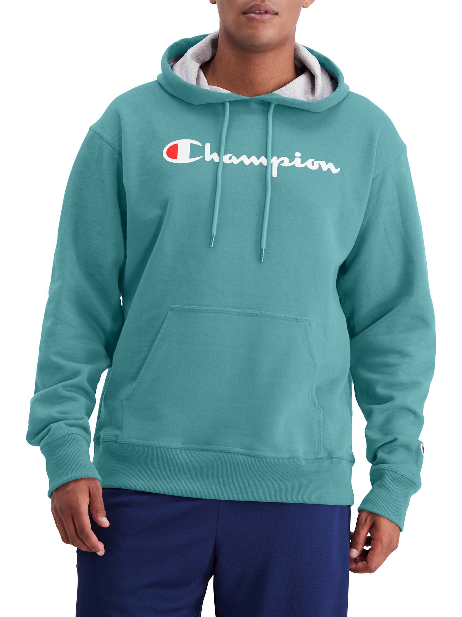 Champion - Champion Men's Powerblend Graphic Fleece Pullover Hoodie, up ...