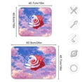 thumbnail image 3 of Dish Drying Mat Microfiber Kitchen Pad Large Counter Absorbent Dish Mats Drainer Rack 16"x18" Rose with Flag Pattern, 3 of 7