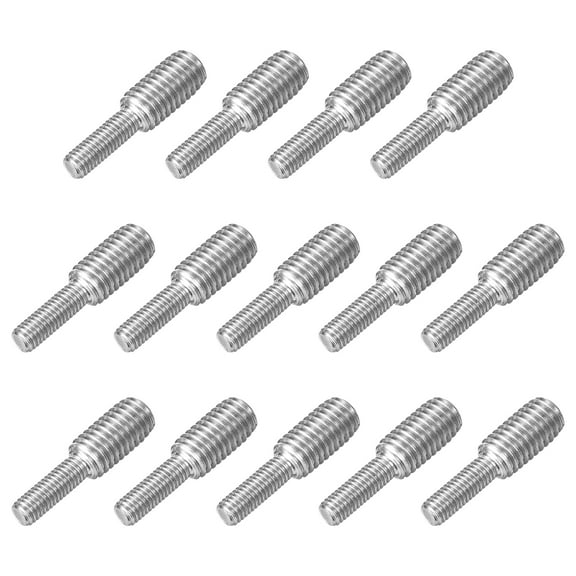 Uxcell 14Pack M5x15mm to M8x15mm Double End Threaded Stud 304 Stainless Steel Rods