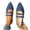Blue, variant on Xfvqtps Womens Comfortable Flat Shoes Breathable Slip on Shoes with Metal Buckles Fashion Pointed Toe Casual Work Shoes for Women Red