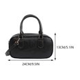 thumbnail image 2 of Bolso Hombro Cuero para Mujer Bolso Bandolera Informal Bolso (negro), 2 of 9