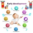 thumbnail image 4 of 4 Pieces Baby Wrist Rattle Animal Rattle Foot Finder Socks Cartoon Baby Socks Baby Development Toys Early Learning Toys Infant Newborn Gift Boy Girl Bebe 0-3-6-12-24 Months, 4 of 6