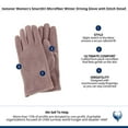 thumbnail image 5 of Isotoner  SmartDri Microfiber Winter Driving Glove with Stitch Detail (Women), 5 of 5