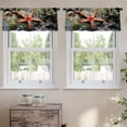 thumbnail image 2 of LALILO Kitchen Curtain Valance Sea Star Underwater Rod Pocket Window Curtain 52"x 18" Set of 2, 2 of 7