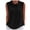 Black, variant on Womens Sleeveless Peter Pan Collar Top Textured Loose Fit Rear Buckle Curved Hem Polyester Solid Color Casual Blouse