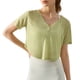 thumbnail image 2 of Blusa de verano para yoga, fina, transpirable, deportiva, de manga corta, ajustada, para fitness, camiseta de yoga, 2 of 5